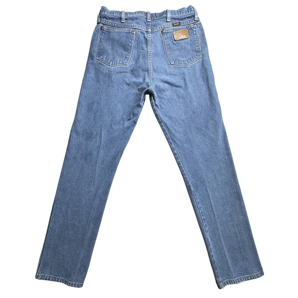 Vintage Wrangler 13MWZ Jeans Mens 35x34 Straight Leg Cowboy Western Denim 90s - Picture 1 of 15